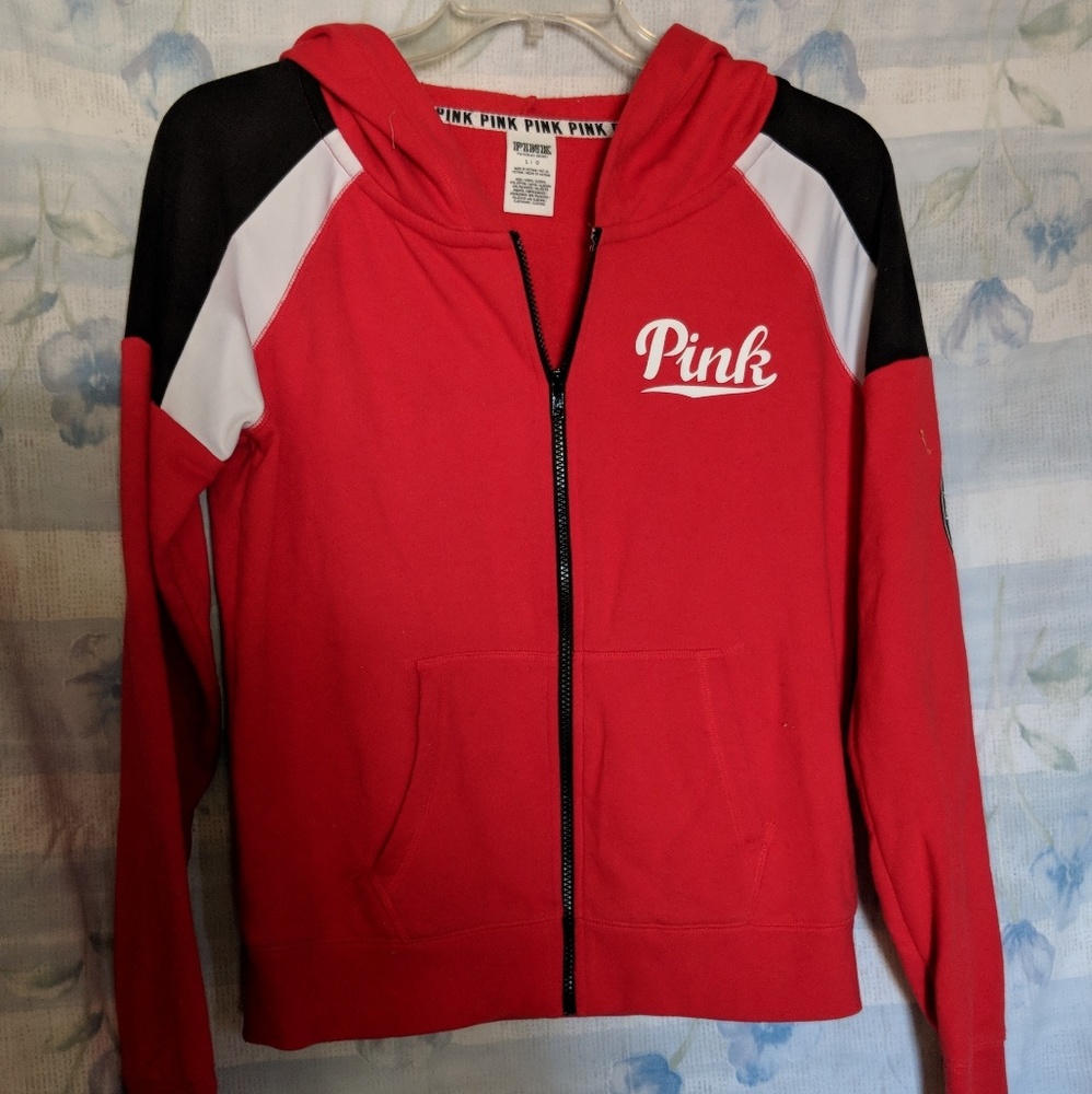 VS Pink hooded sweat jacket